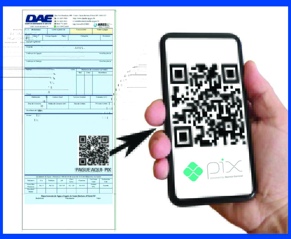 DAE lança QR Code para pagamento de conta pelo Pix