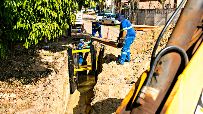 DAE inicia substituição de rede de esgoto no Cruzeiro do Sul