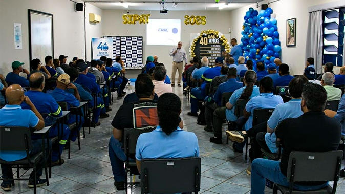 DAE inicia a 27ª SIPAT com palestra comemorativa aos 40 anos da autarquia