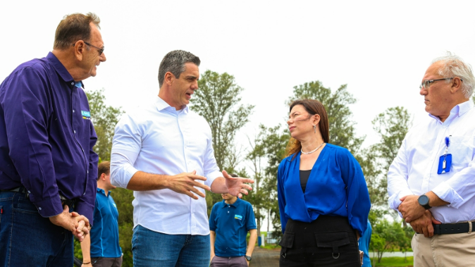 Foto: Prefeito Rafael Piovezan recebe Ministério Público e Consórcio PCJ em visita à nova Represa Parque das Águas
