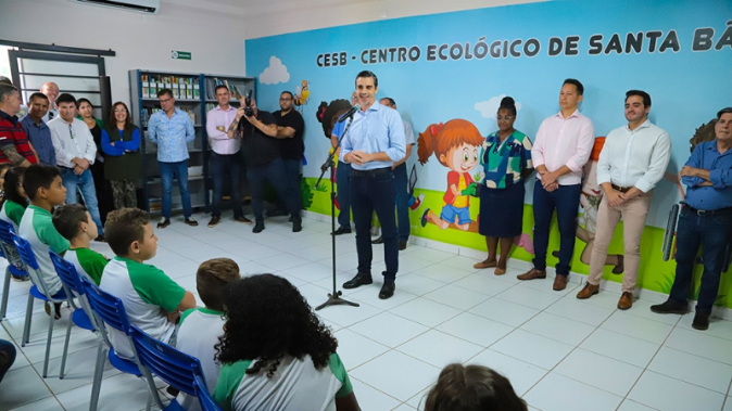 Prefeito Rafael Piovezan inaugura o CESB (Centro Ecológico de Santa Bárbara)