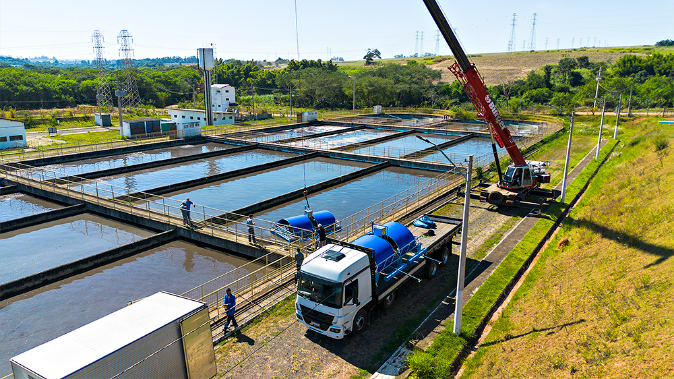 Foto: DAE moderniza ETE Barrocão com o Programa de Eficiência Energética da CPFL