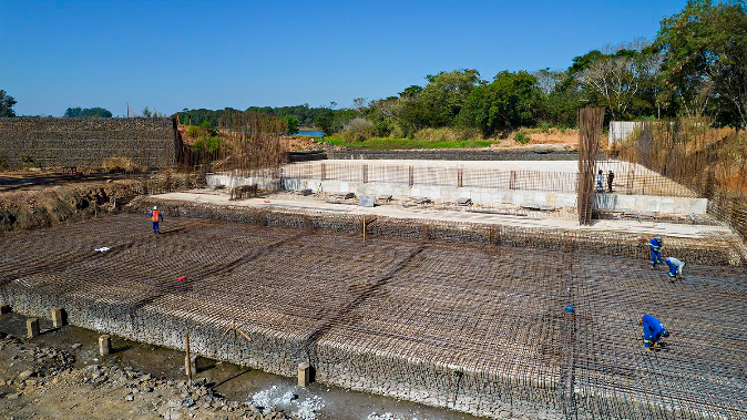 Obra da nova represa de Santa Bárbara entra na reta final